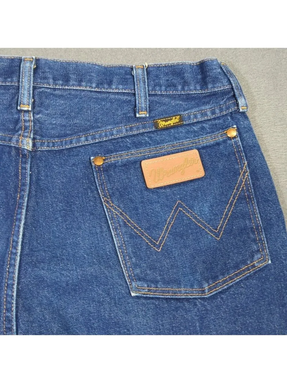 Wrangler VTG Jeans Men's 38x34 Fits 34x33 Blue 13MWZ Cowboy Cut Western USA Made